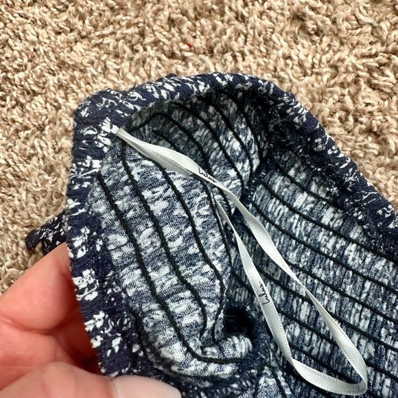 Lulus In The Rhythm Navy Blue Floral Print Off-The-Shoulder Mini Dress - Picture 9 of 11